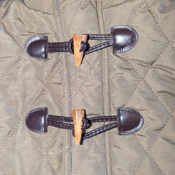 Perry Ellis Boys Diamond Quilted Hooded Toggle jacket, size 12 months, olive - Picture 3 of 9